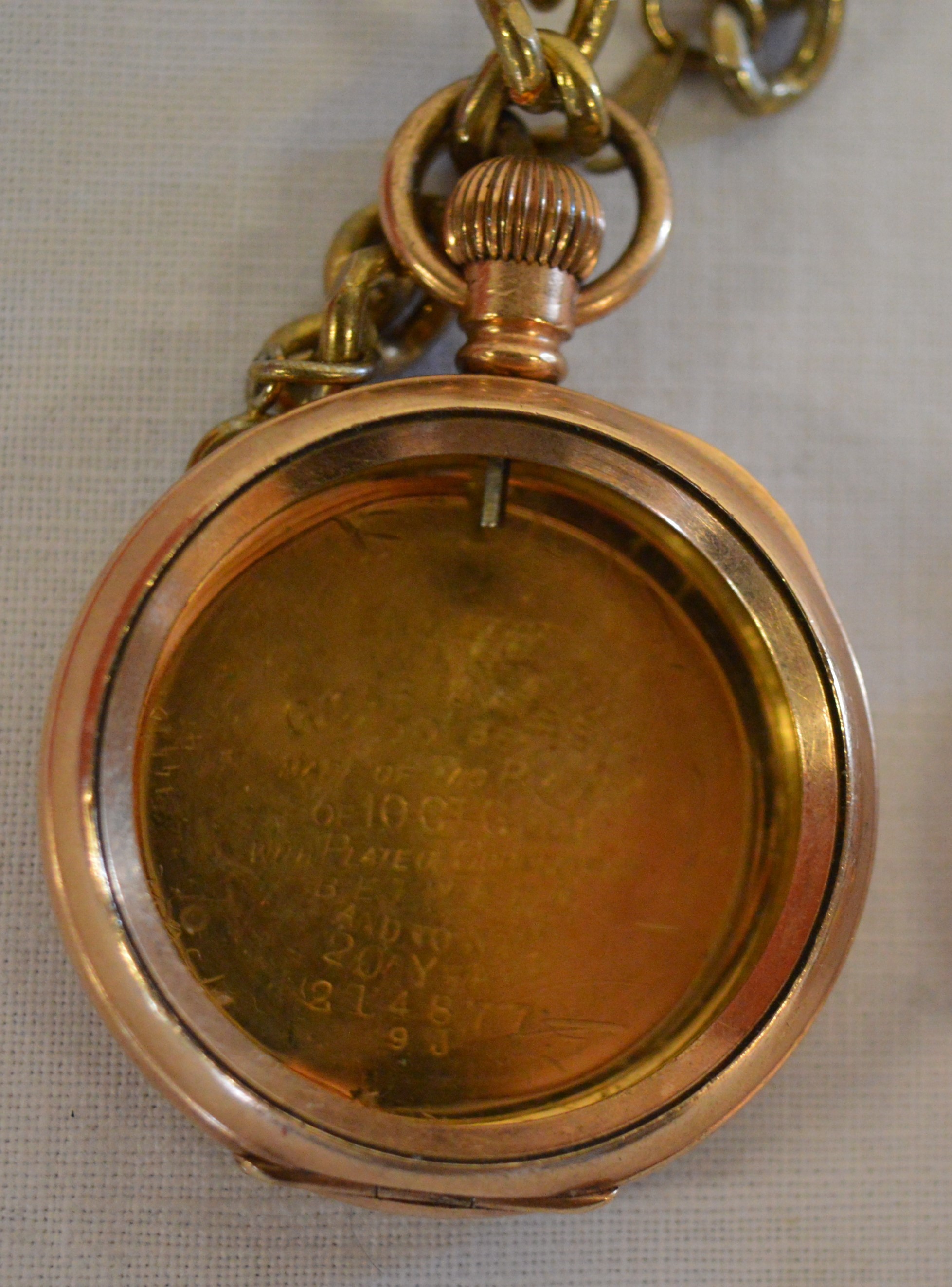 4 pocket watches in need of repair, including silver H V Benson London and another with engraved - Image 2 of 8