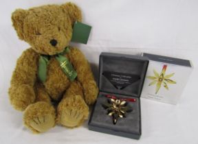 Georg Jensen 2012 Christmas mobile decoration & Harrods classic teddy bear