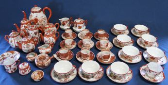 Japanese Kutani eggshell part tea service and similar items