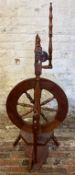 Treadle spinning wheel