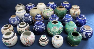 Selection of Chinese ginger jars