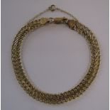 9ct gold bracelet - total weight 3.85g