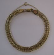 9ct gold bracelet - total weight 3.85g