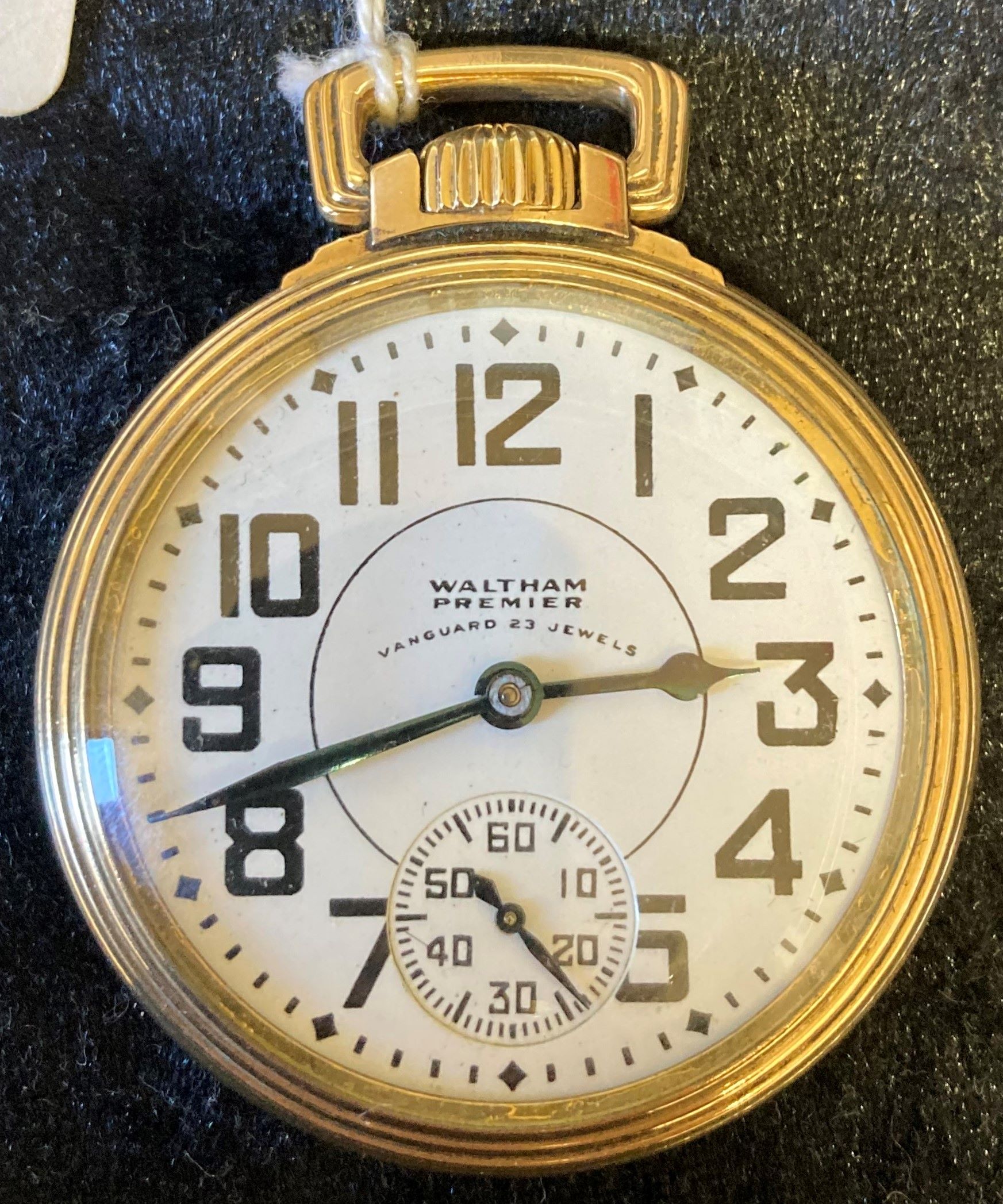 Waltham 'Premier' 23 jewel gold plated pocket watch