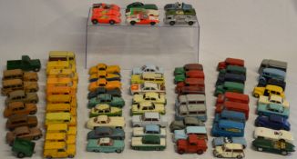 Large quantity of Dinky Toys diecast cars, including a number of sports cars such as Alfa Romeo