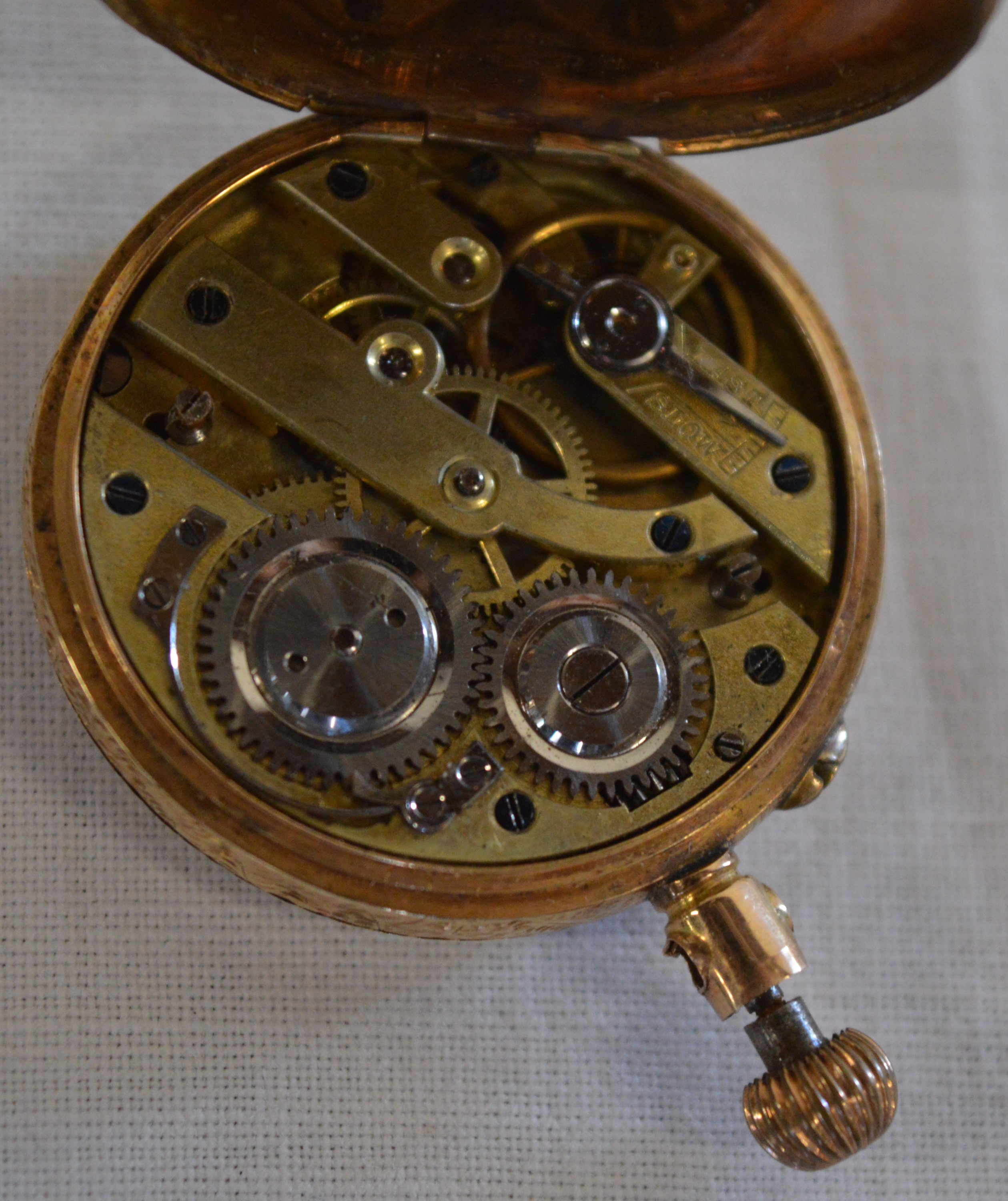 4 pocket watches in need of repair, including silver H V Benson London and another with engraved - Image 5 of 8