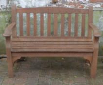 Wooden garden bench L 125cm