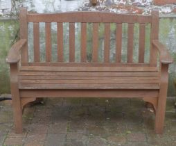 Wooden garden bench L 125cm