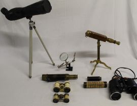 Zennox 20-60 x 60 telescope on tripod stand, case and instructions, reproduction telescope with