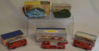 Boxed Dinky die cast toys, including 104 Captain Scarlet and the Mysterons Spectrum Persuit