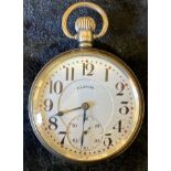 Silver Bunn Special top wind pocket watch Birmingham 1922