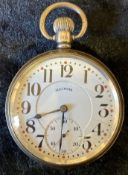 Silver Bunn Special top wind pocket watch Birmingham 1922