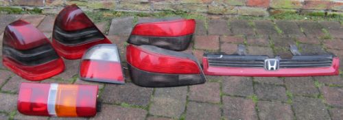 Honda radiator grill and various brake lights