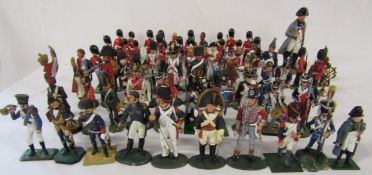 Collection of cast military figures includes Del Prado, Britains and some unmarked - very small