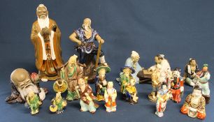 Chinese Shiwan Pottery / mudmen figures etc