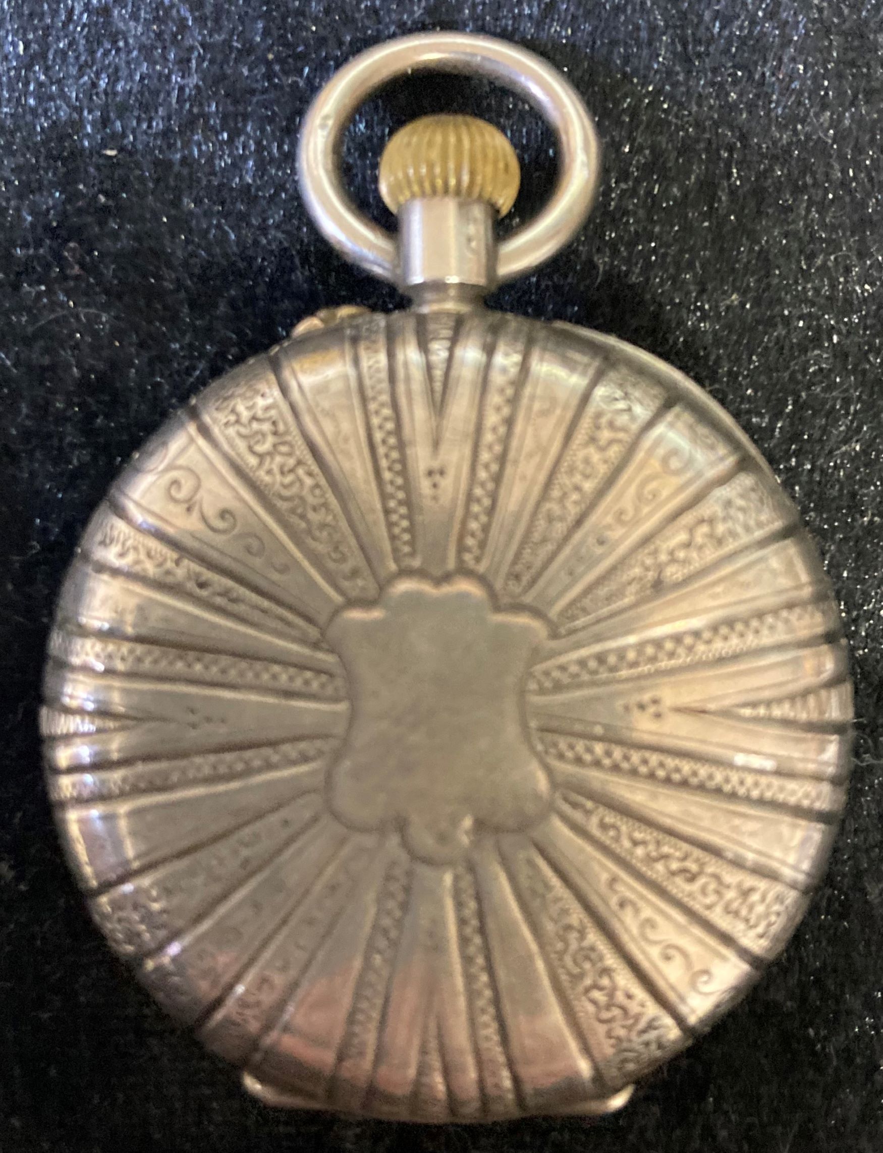 Silver case square dial fob watch Birmingham 1885 - Image 2 of 4