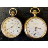 Ball of America gold plated pocket watch (not working) &  an American Waltham Riverside silver