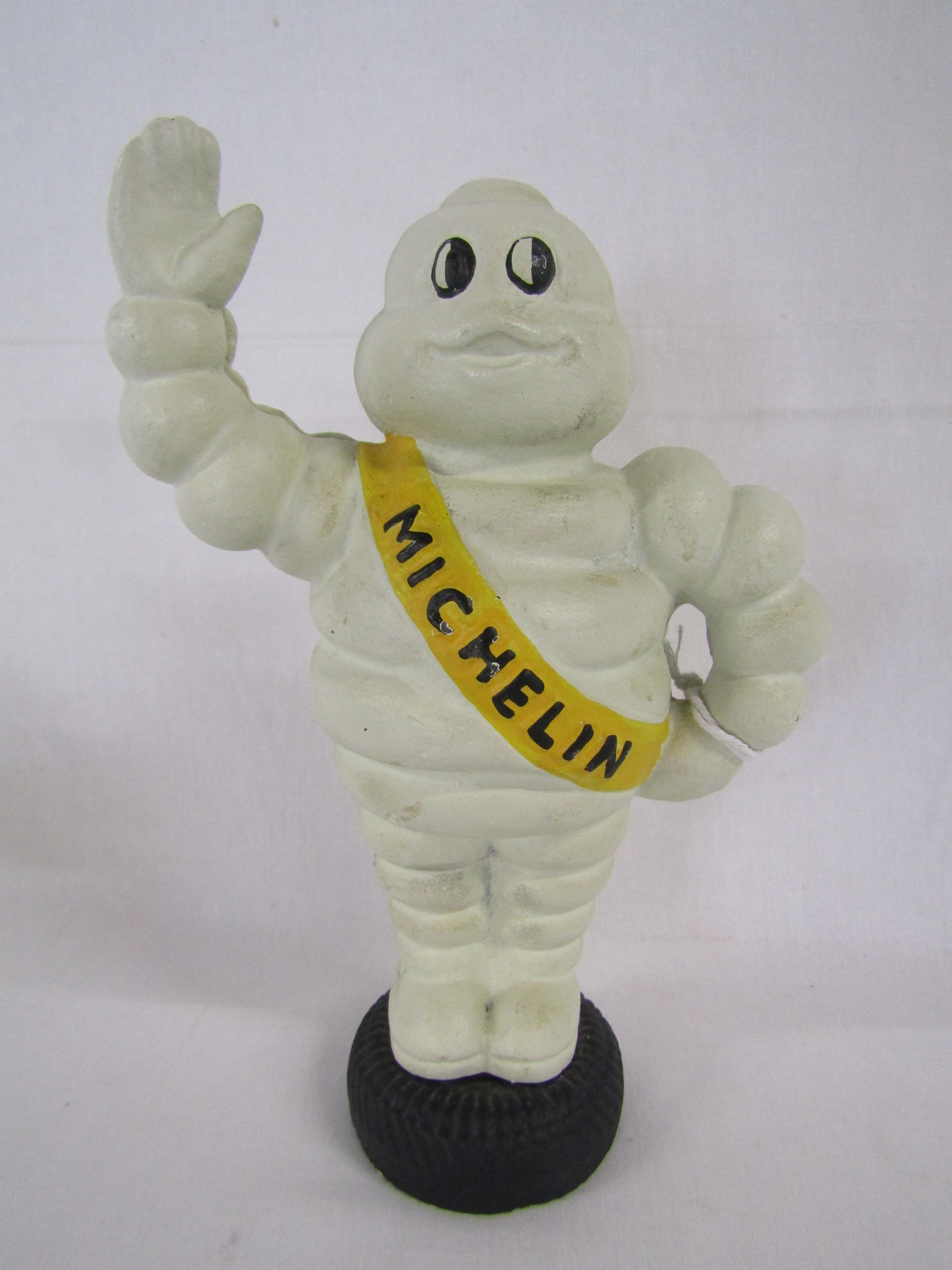 Cast iron money box - Esso Herr Tropf oil drip figure marked M:Busch to base and Michelin tyres - Image 4 of 7