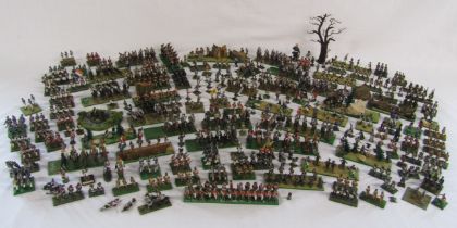 A large amount of miniature military models - scenes, figures singles etc most cast