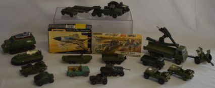 Quantity of Dinky military vehicles, including Dukw Amphibian, Matchbox Tornado G.R Mk1 "Desert