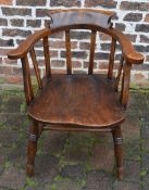 Early 20th century smoker's bow chair