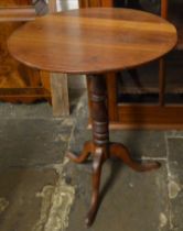 Georgian oak tilt top tripod table