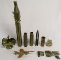 Various spent shell cases & bullets
