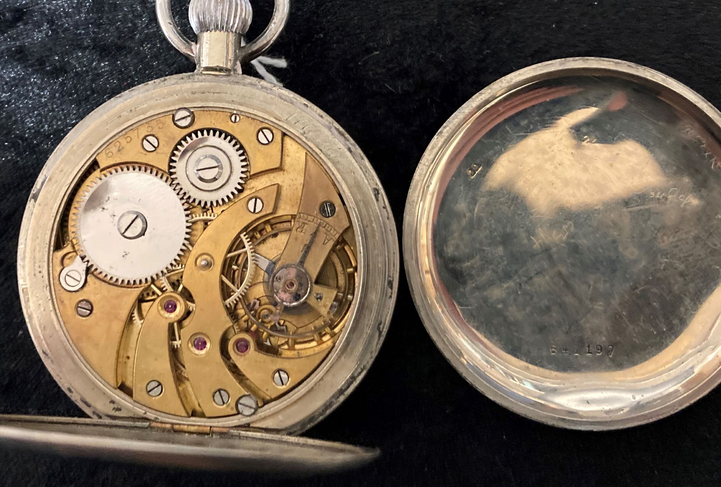 1916 RFC 30 hour non-luminous Mark.V  C.C. 3642 cockpit pocket watch short stem with broad arrow - Image 6 of 6