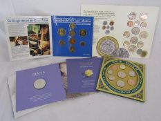 Coin collection 1983, 1999, 2010 and Princess Diana memorial £5 coin