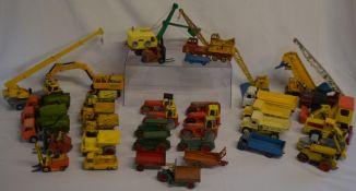 Quantity of Dinky Toys construction diecast toys, including Johnston Road Sweepers, Muir Hill