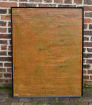 Framed Bacon's Excelsior Map of Lincolnshire, 118cm x 92cm