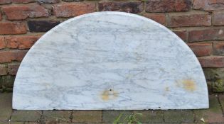 Piece of semi circular marble