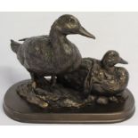 Leonardo Collection resin ducks on stand, W32cm x H24cm, other figures including a cockerel, two