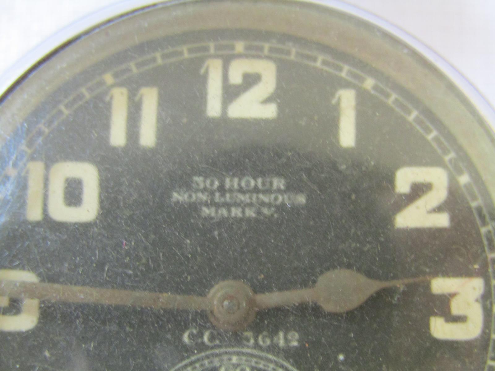 1916 RFC 30 hour non-luminous Mark.V  C.C. 3642 cockpit pocket watch short stem with broad arrow - Image 2 of 6