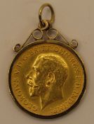 1912 George V Gold Half Sovereign