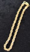 9ct Gold Rope Twist Bracelet