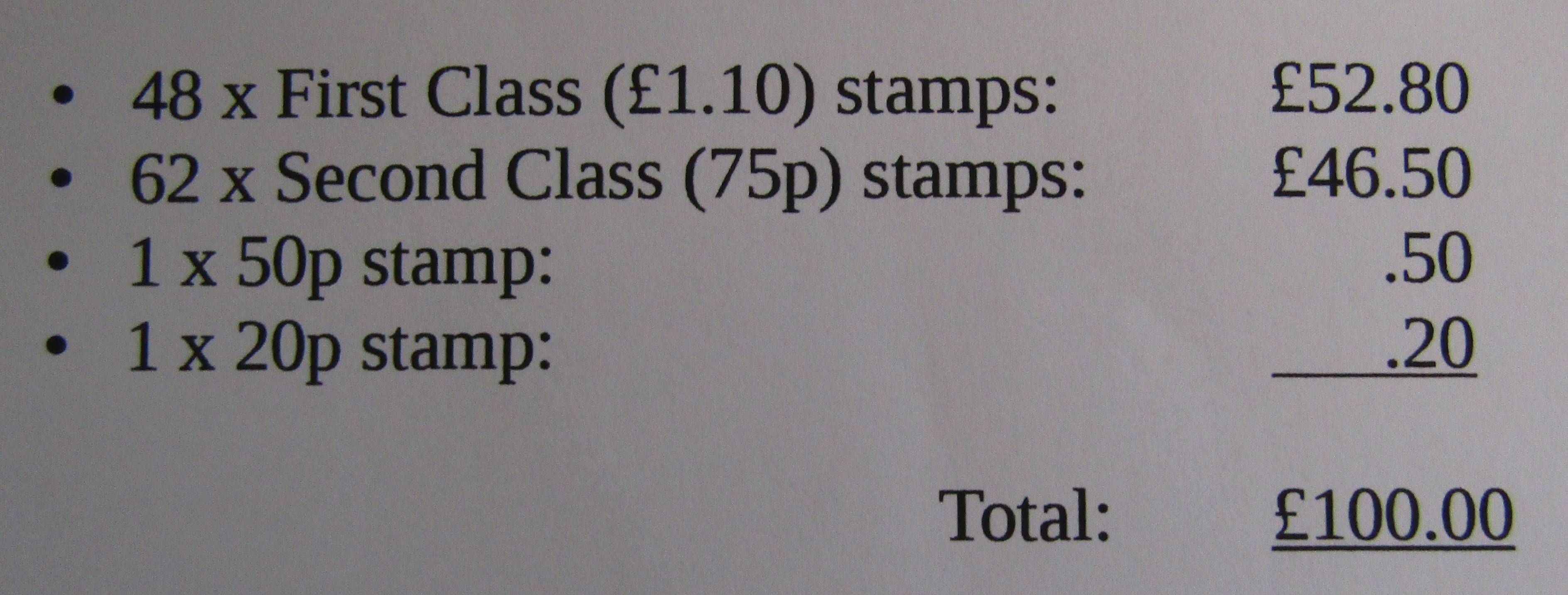 £100 in Value Mint Stamps - Image 6 of 6