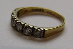 18ct Gold 6 Stone Diamond Ring