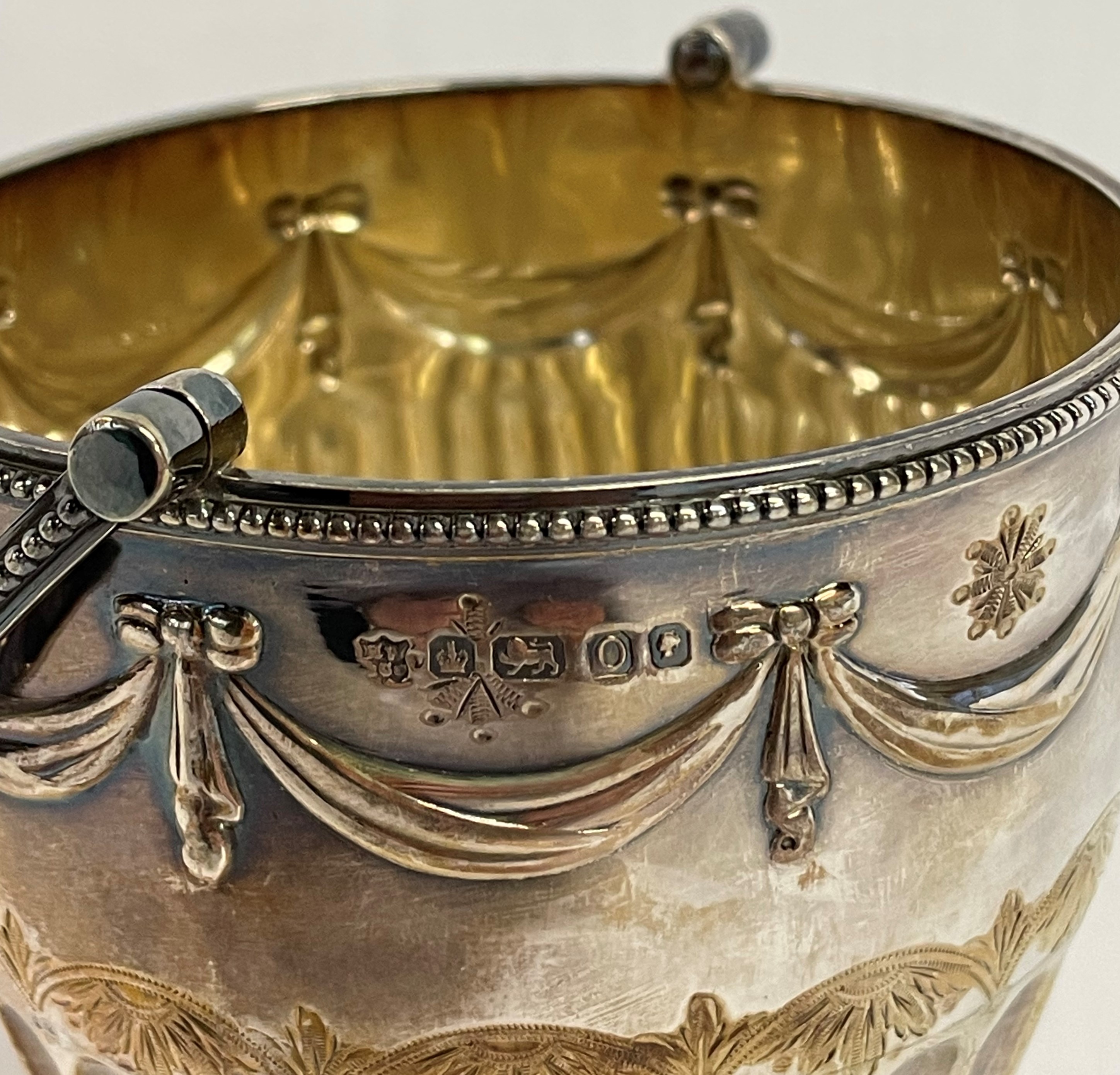Victorian Silver Sugar Basket - Image 4 of 4