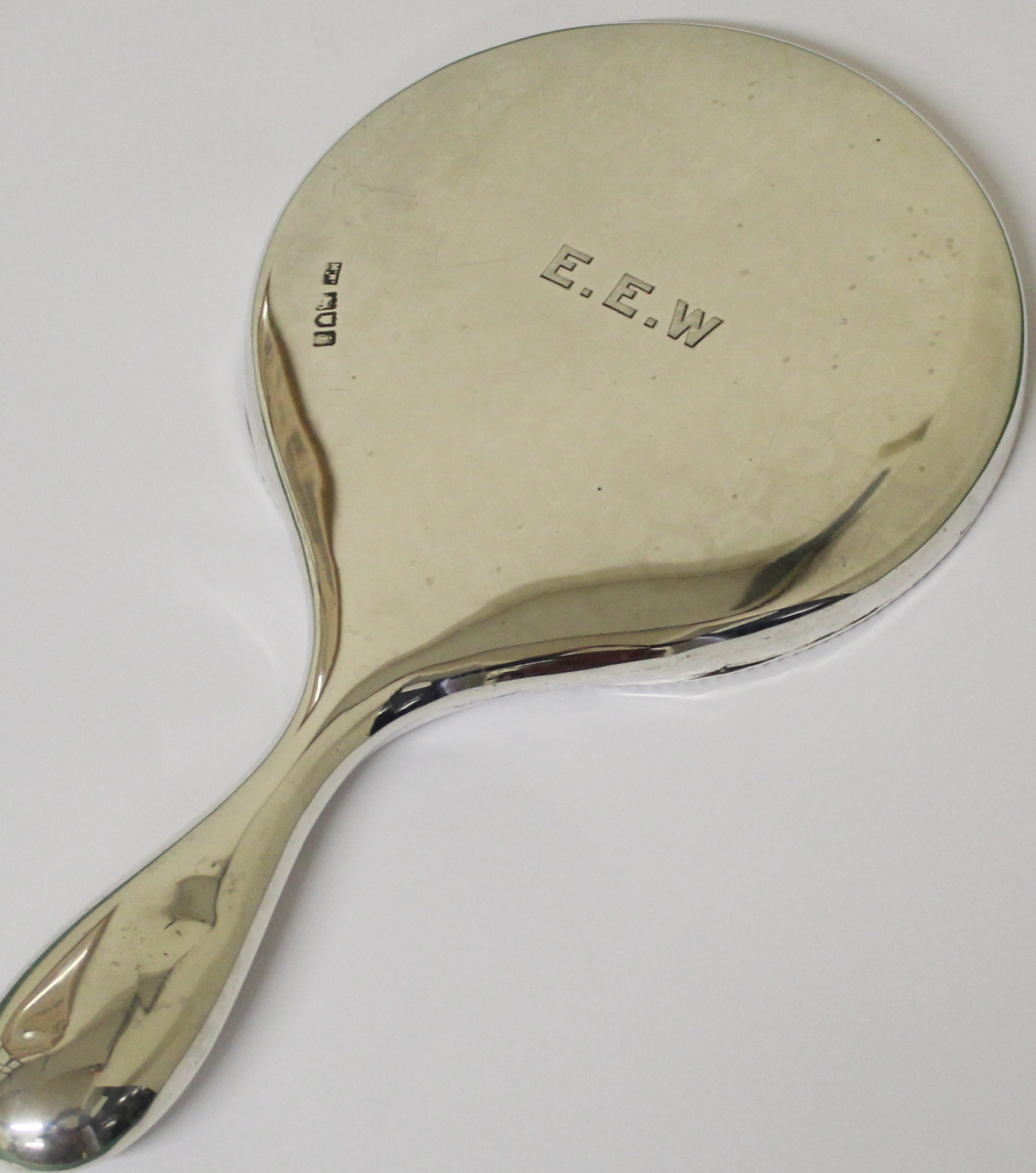 Edwardian Silver Hand Mirror