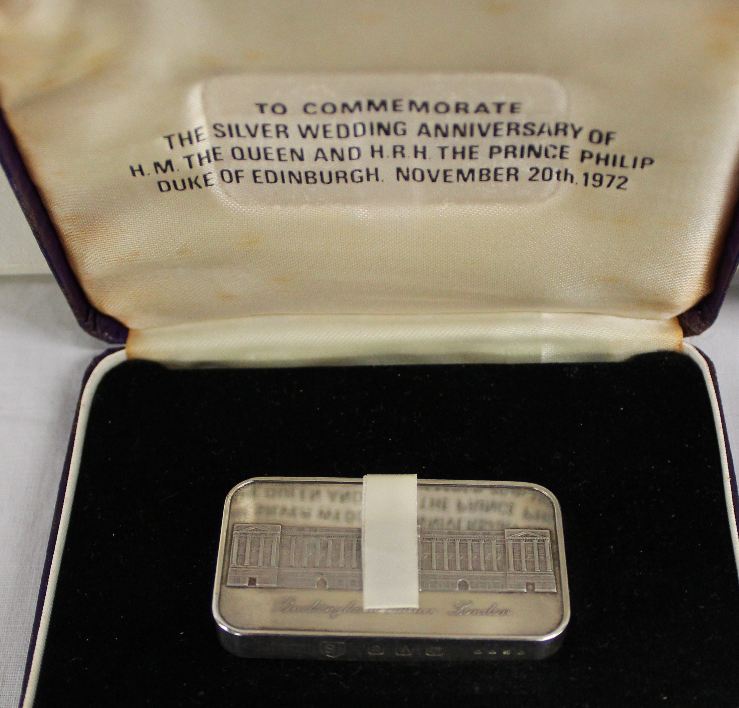 Two Cased Silver Commemorative Tablets - Image 2 of 3