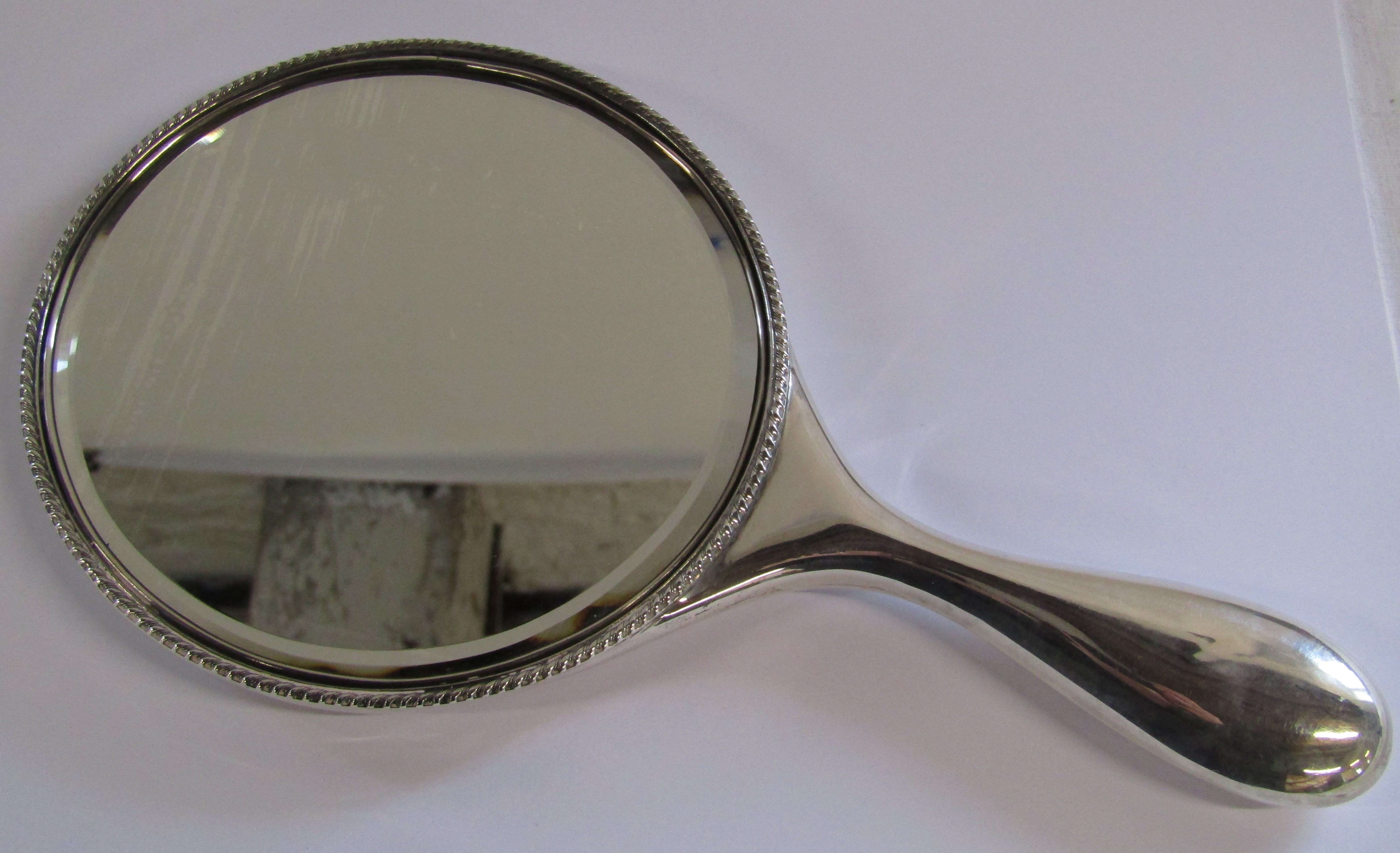 Edwardian Silver Hand Mirror - Image 2 of 4