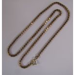 9ct Gold Square Link Necklace