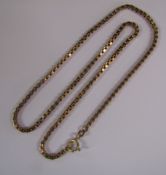 9ct Gold Square Link Necklace