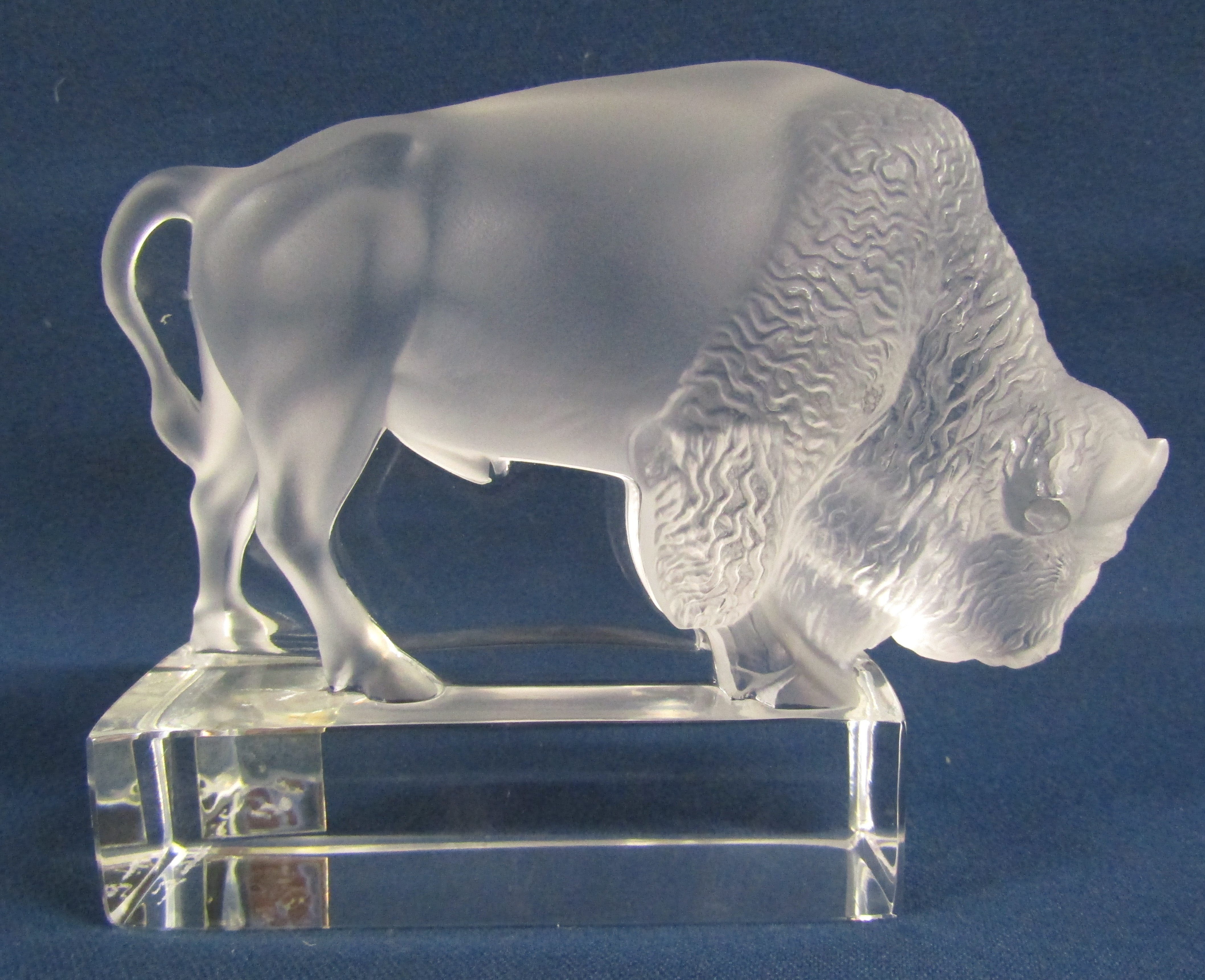 Lalique Buffalo Paperweight - Image 4 of 7