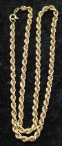 9ct Gold Rope Twist Necklace