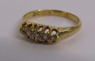 18ct Gold Five Stone Diamond Ring