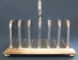 Late Victorian Silver Plated Radiator Toast Rack