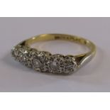 18ct Gold 5 Stone Diamond Ring