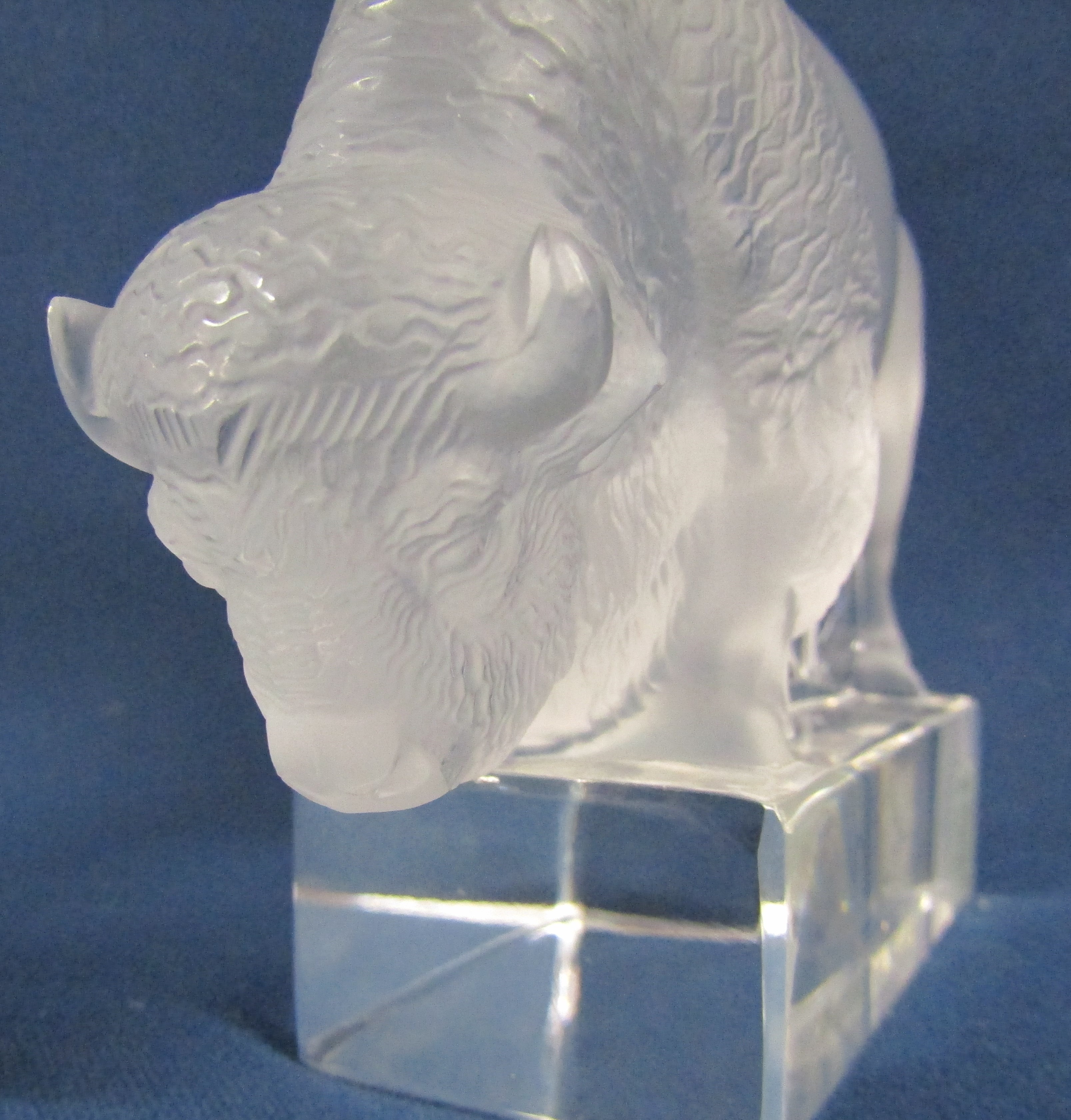 Lalique Buffalo Paperweight - Image 5 of 7